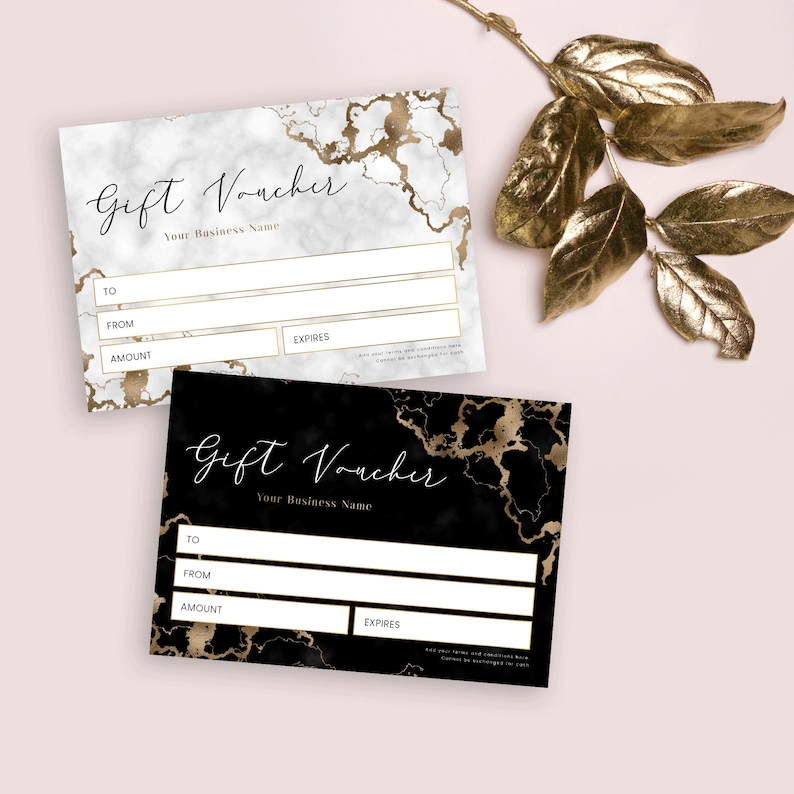 DIY Gift Voucher Template Editable Gift Certificate Design - Etsy