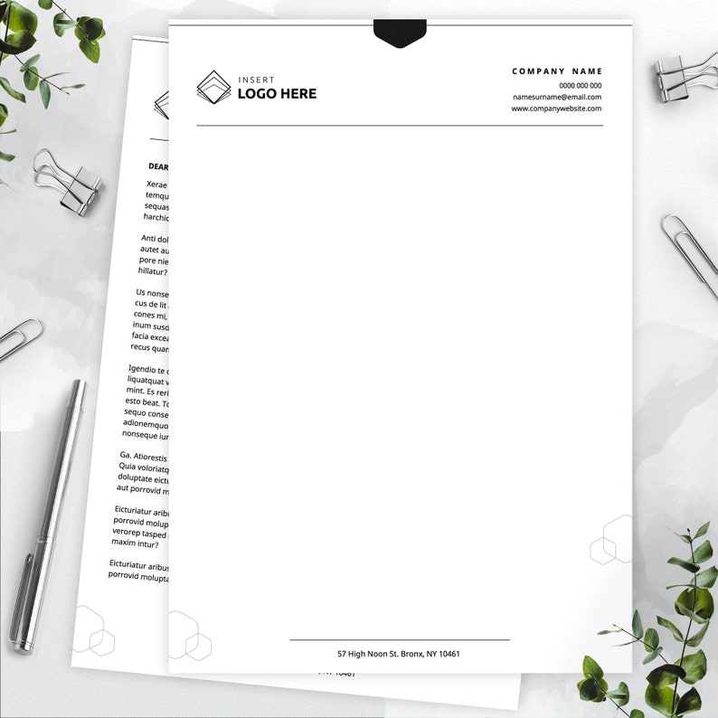 Photography Letterhead Templates