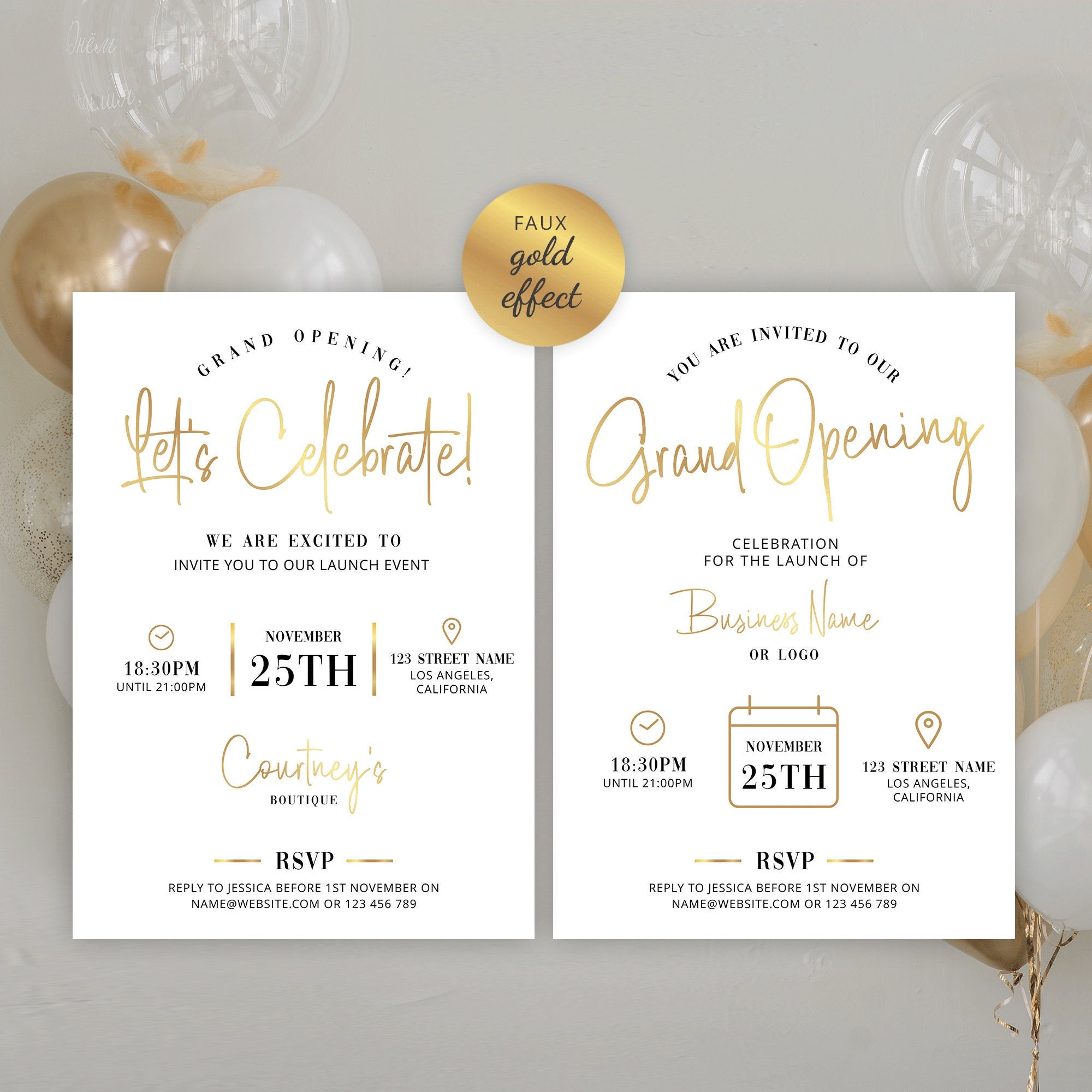 Custom Foil Invite - Etsy