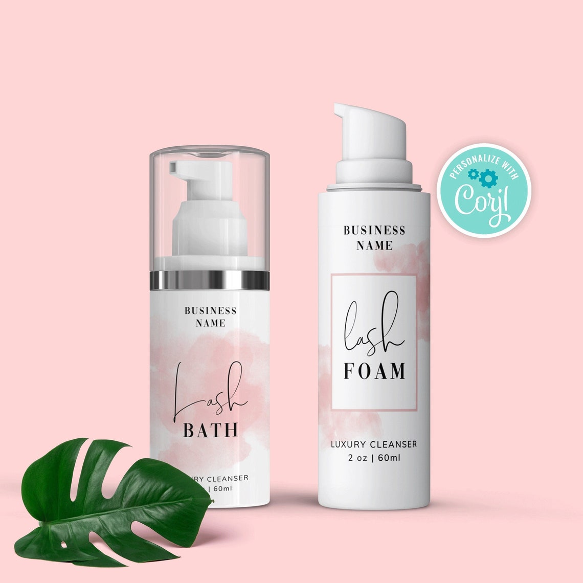 Lash Cleanser Bottle Label Template Editable Eyelash Shampoo Etsy Canada