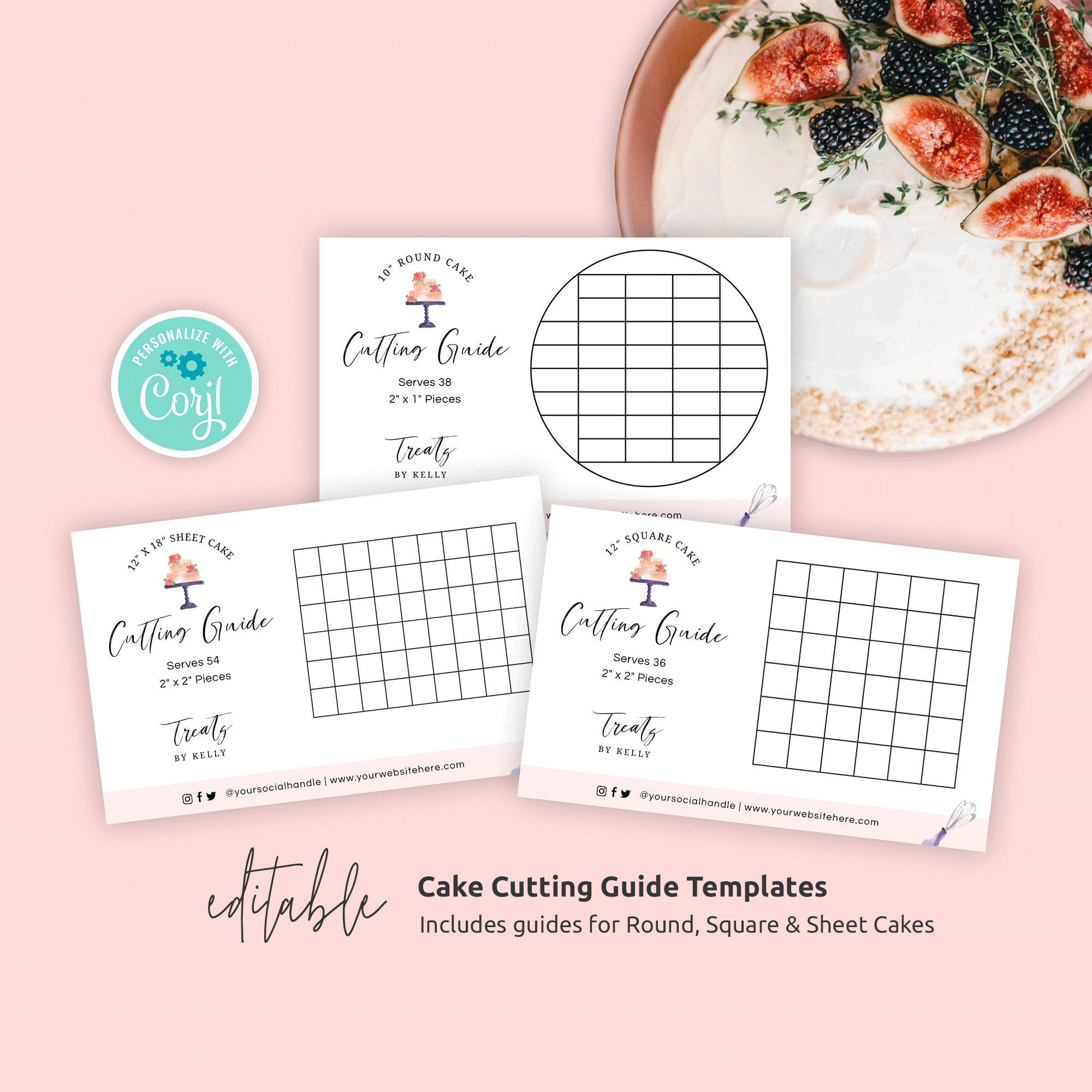 round-square-sheet-cake-serving-guides-printable-cake-cutting-diagrams-diy-event-and-wedding-cakes-portion-instructions-wca-01-etsy for Free Printable Cake Cutting Guide Round, Square & Sheet Cake Serving Guides, Printable Cake Cutting Diagrams, DIY Event and Wedding Cakes Portion Instructions, WCA-01 - Etsy for Free Printable Cake Cutting Guide