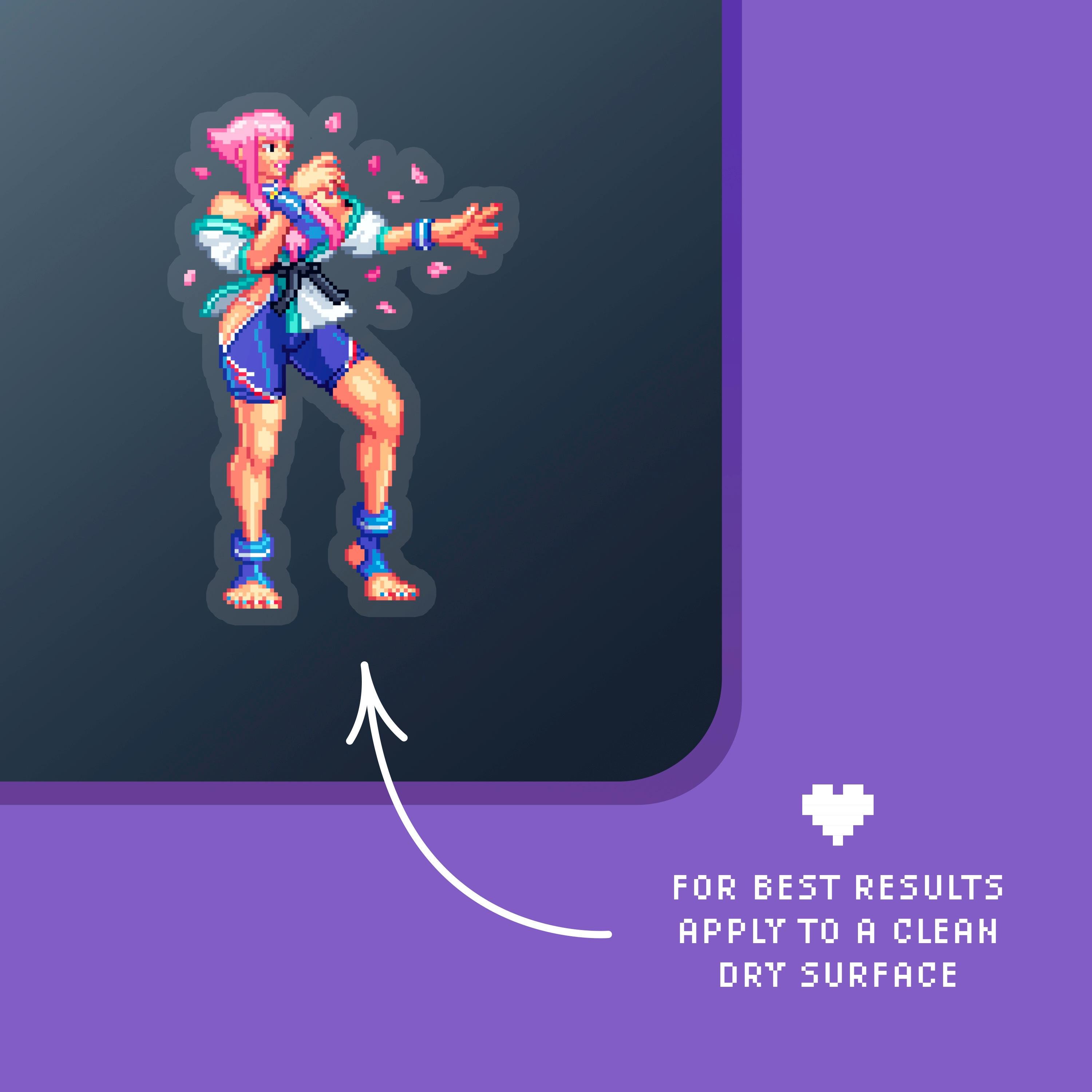 Manon Street Fighter 6 Sticker: Outfit 1 - Clear Waterproof Vinyl