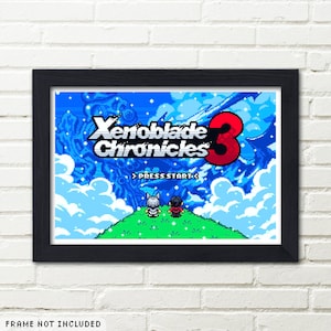 XC3 Title Screen De-Make - Gaming Inspired Pixel Art - High Quality Art Print