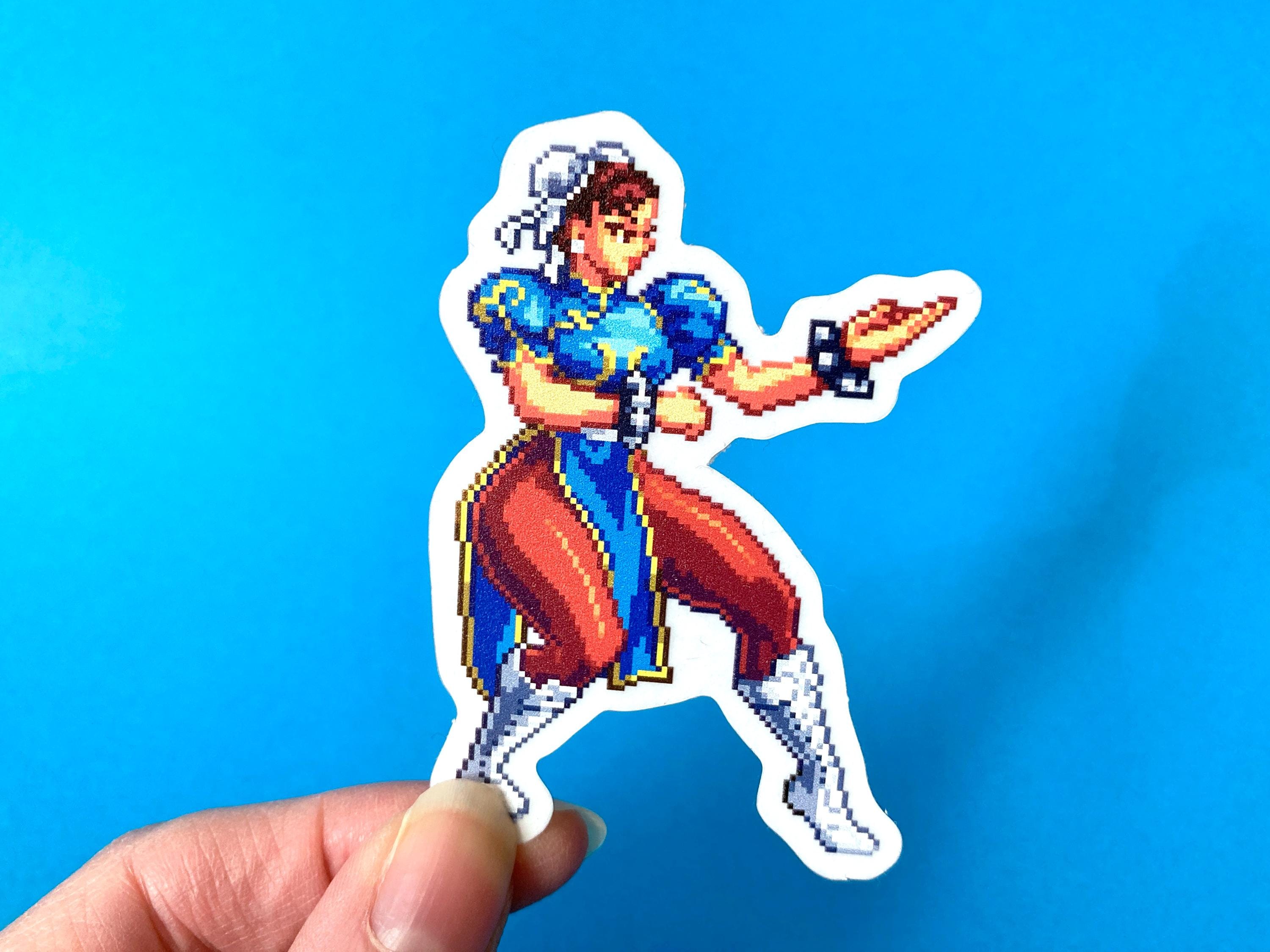 春麗 ストリートファイター6 ピクセルアートステッカー：クラシック