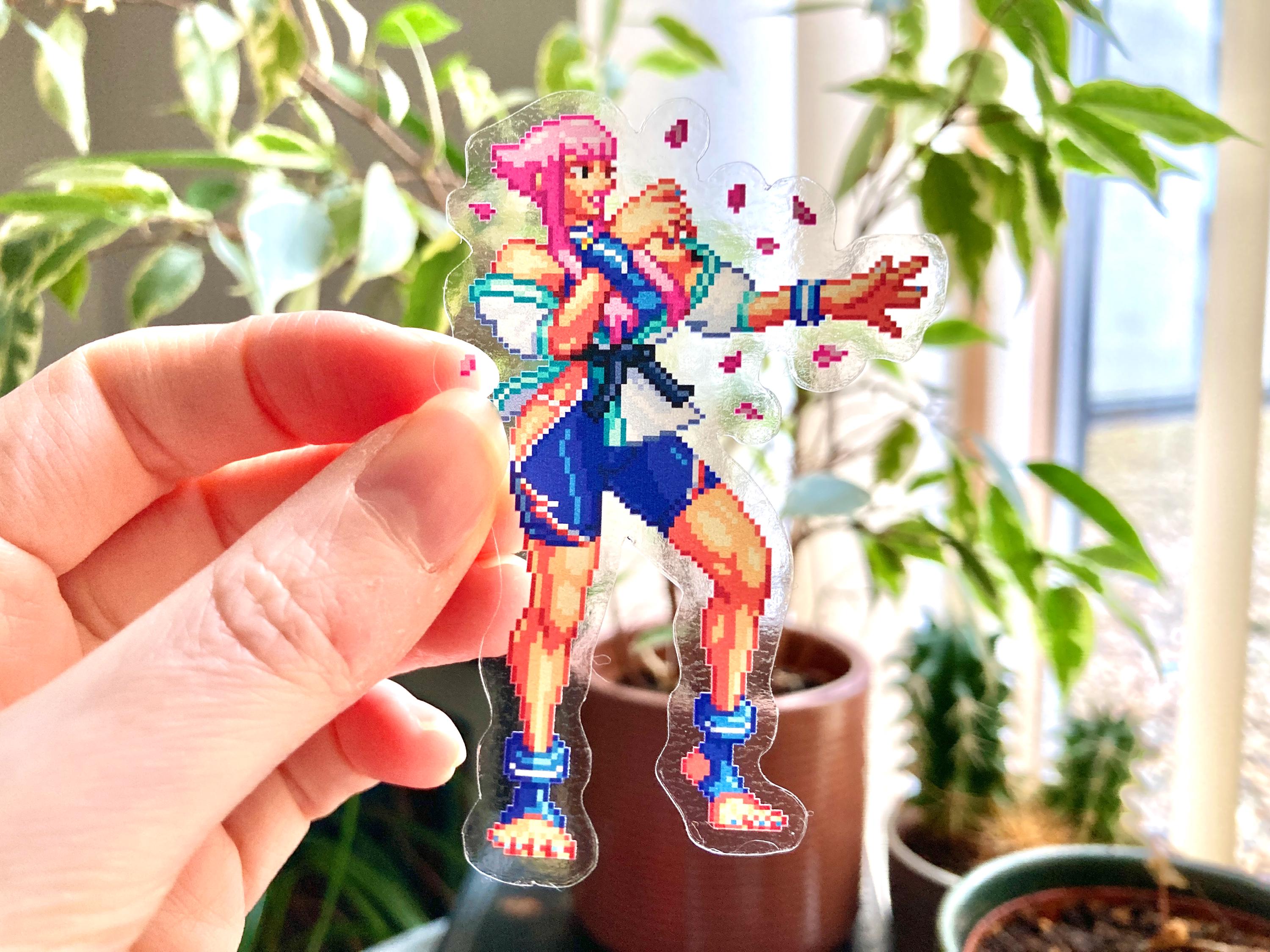 Manon Street Fighter 6 Sticker: Outfit 1 - Clear Waterproof Vinyl