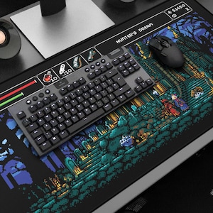 Hunters Dream Retro Demake Bloodborne 8Bit Pixel Art XL Tapis de souris gaming Tapis de bureau Tapis de jeu