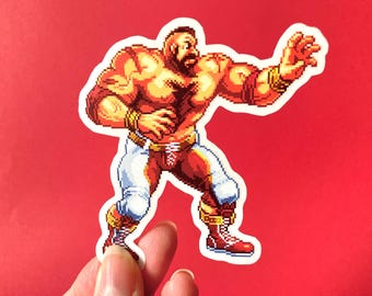 ザンギエフ ストリートファイター6 ピクセルアートステッカー：衣装1