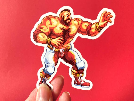 ザンギエフ ストリートファイター6 ピクセルアートステッカー：衣装1