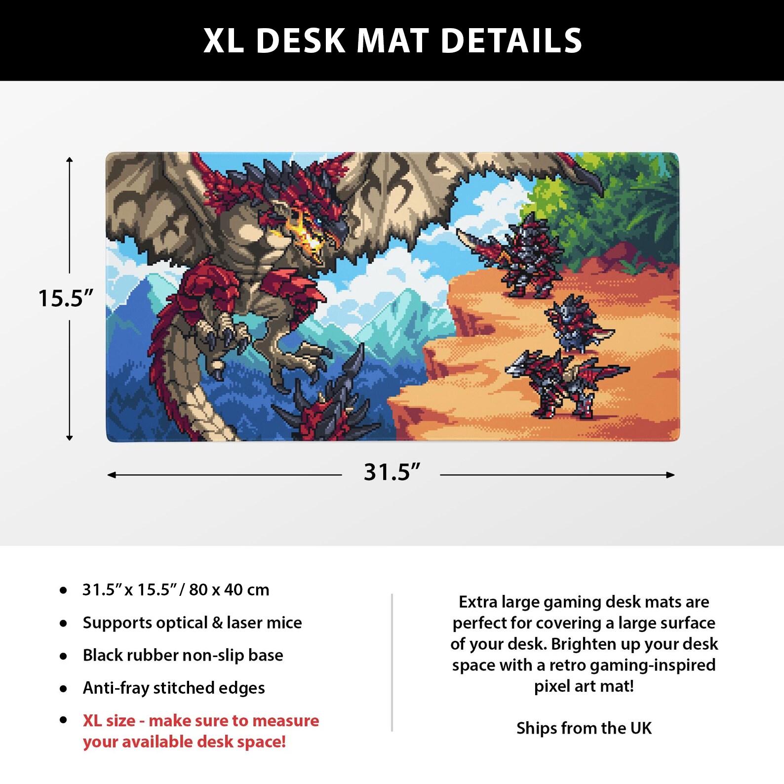 Rathalos Large Mouse Pad: 8bit Monster Hunter Pixel Art Desk Mat - Etsy