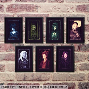 Soulsborn Shrine Maidens Pixel Art Poster Hochwertiger Videospiel Wandkunst Druck