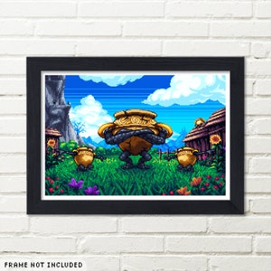 Pot Boys of Jarburg Pixel Art Poster Hochwertiger Videospiel Wandkunst Druck