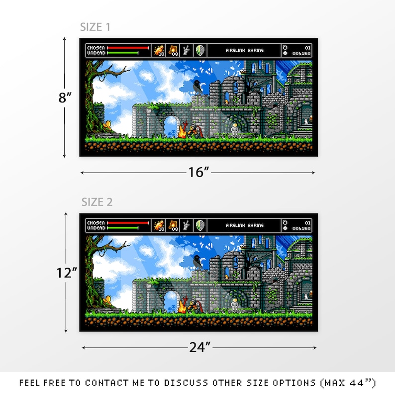 Firelink Shrine Pixel Art Print: 8bit Dark Souls 1 Poster - Etsy