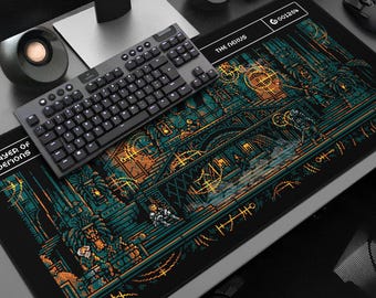 Nexus Demon's Souls Gaming Desk Mat: 8bit Pixel Art Gaming XL Mouse Pad