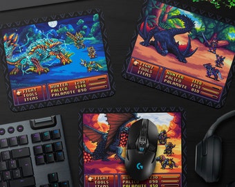 Monster Hunter 8bit Pixel Art Mouse Pad: Rathalos, Zinogre, Nargacuga, Shagaru Magala