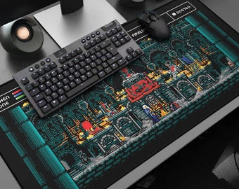 Firelink Shrine Gaming Desk Mat: 8bit Dark Souls 3 Pixel Art XL Mouse Pad