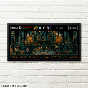 The Nexus Pixel Art Print: 8bit Demon's Souls Poster