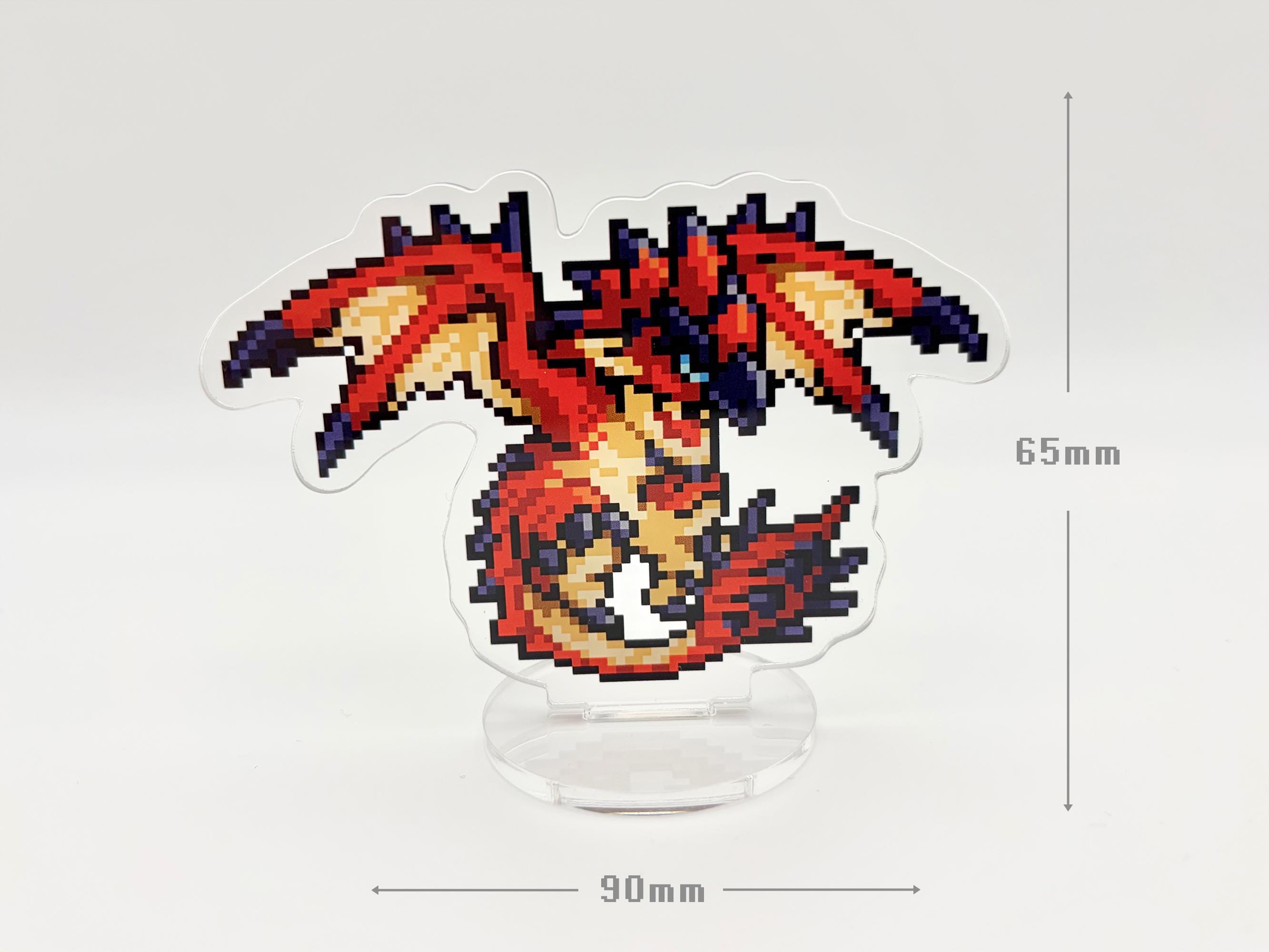 Rathalos & Lagiacrus Pixel Art Acrylic Standee: 8bit Monster Hunter ...