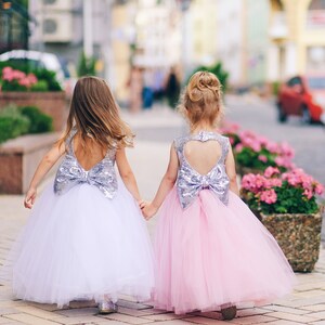 Gold Sequin Dress, Silver Sequin Dress, Kids Dress, Elegant Dress, Girls Princes Dress, Party Dress, Birthday Dress, Family Look, Tutu Dress