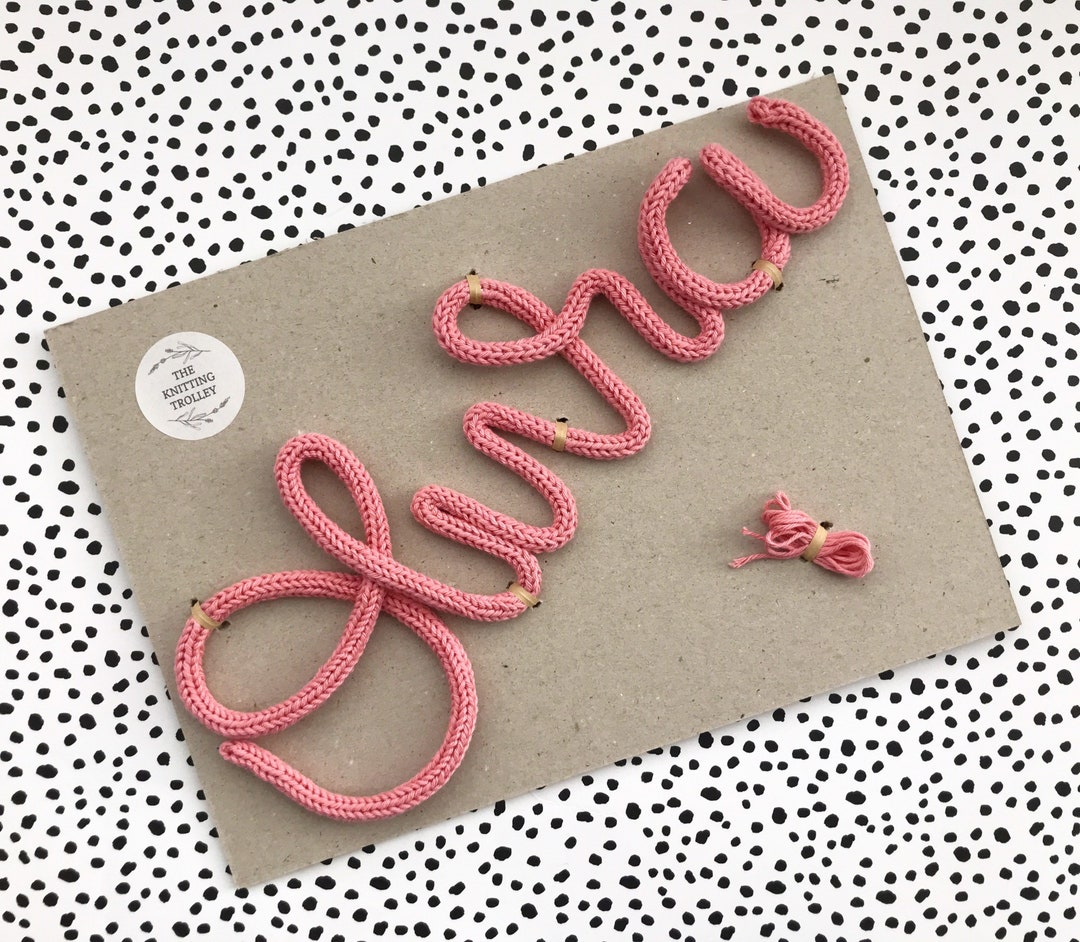Knitted Wire Name Sign Custom Wording Etsy UK knitted-wire-name-sign-custom-wording-etsy-uk