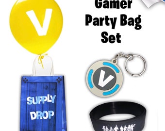 Fortnight Style V Vinyl x 6 Drop Box Supply Balloon Logo