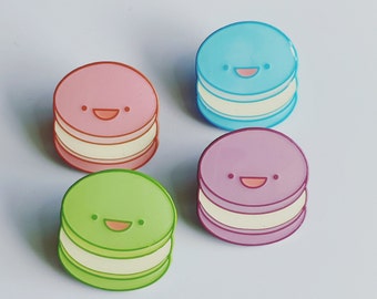 4pc Happy Macaron Set Pink, Lavender, Sky, Pistachio