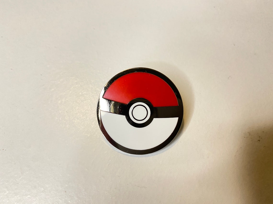 Pokemon Pokeball Hard Enamel Pin | Etsy