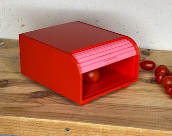 Roll top 3D printed storage shelf tidy | not full sized | small storage unit. colourful storage unit