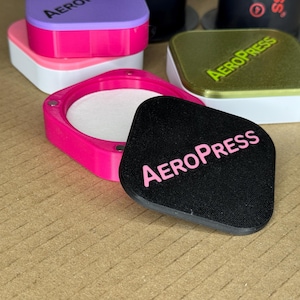 Filtro magnetico per carta AeroPress, custodia per filtro per carta, supporto da viaggio per AeroPress, caffè versato sul filtro per caffè