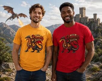 Funny Dragon Anatomy T-Shirt, Fire-Breathing Fantasy Graphic Tee