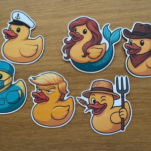 Magnetic duck ship magnets cruising magnets of ducks in various professions decorate your cabin