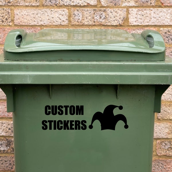 Custom wheelie bin stickers | custom stickers | vinyl stickers