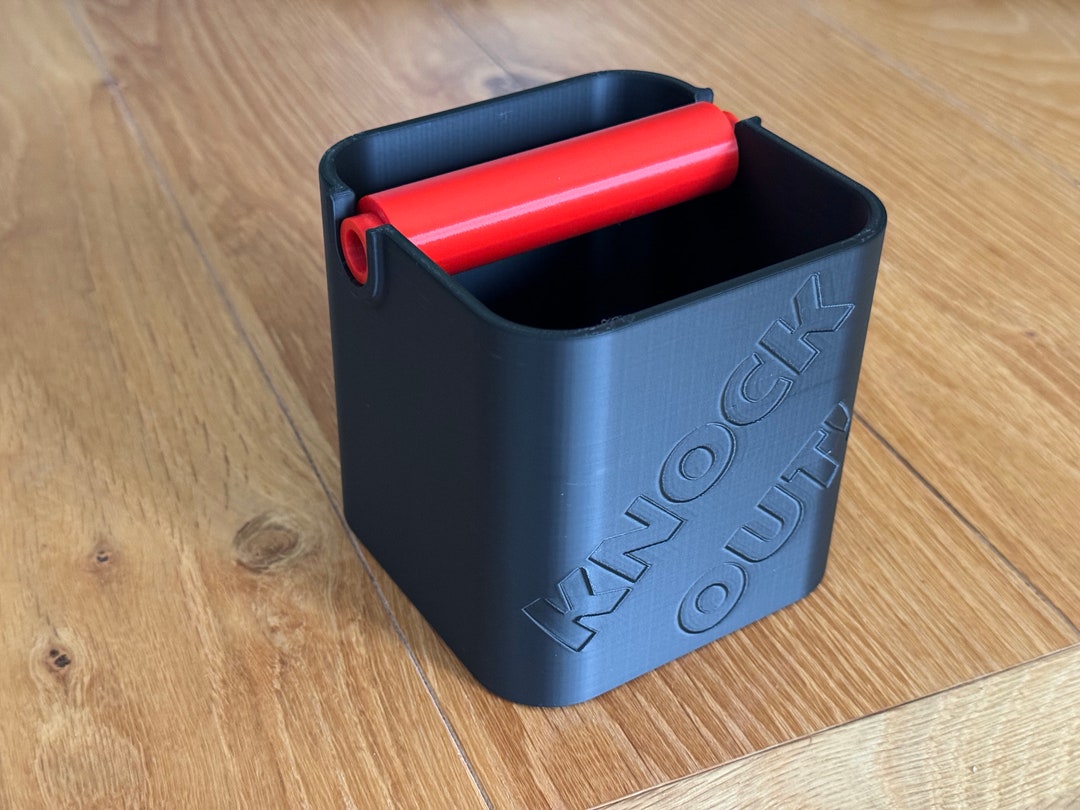 3D Printed Coffee Knock Box in Many Colours Barista Knock Box Grinds