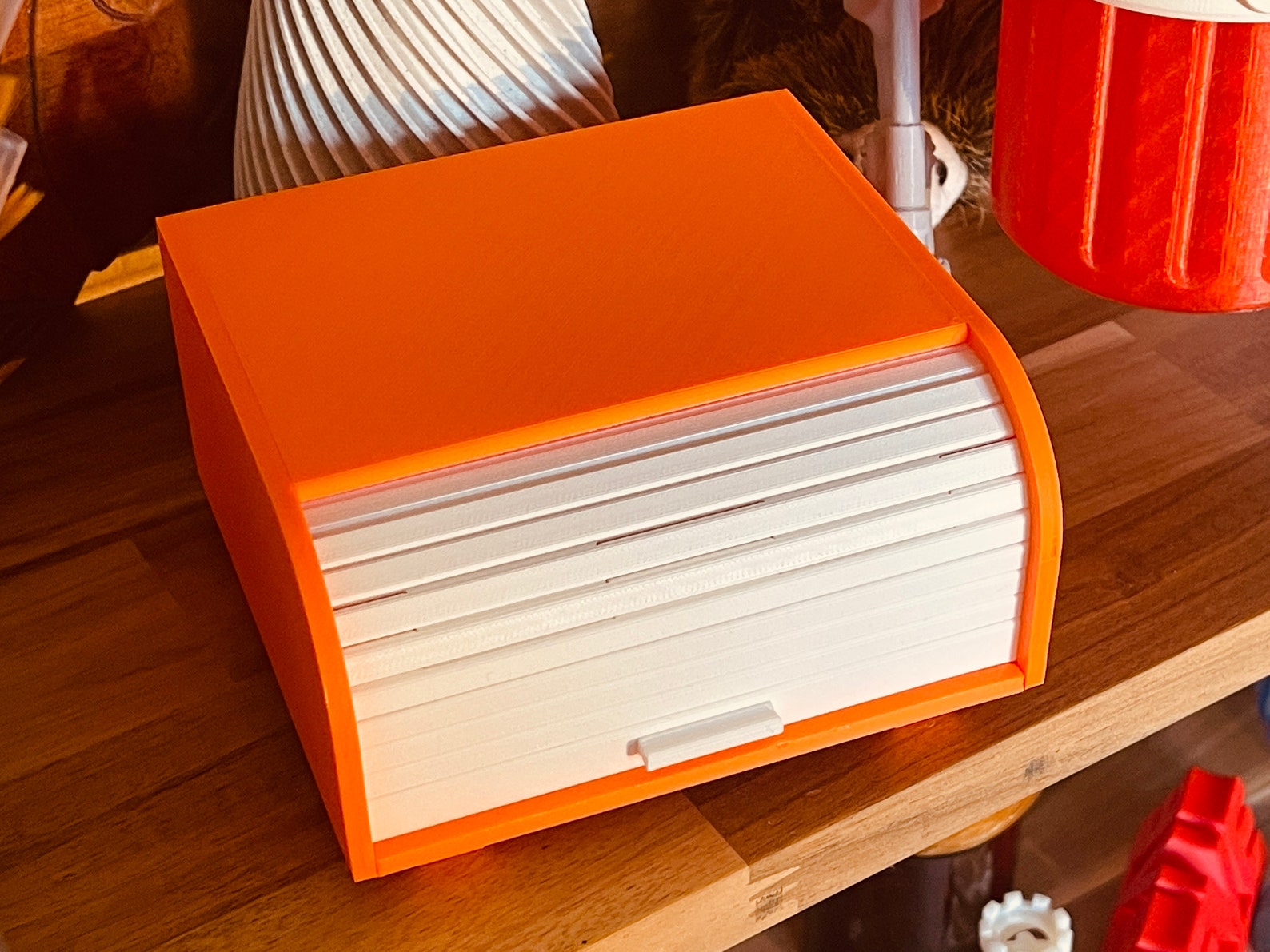 Rolltop 3D Printed Storage Shelf Tidy Etsy UK