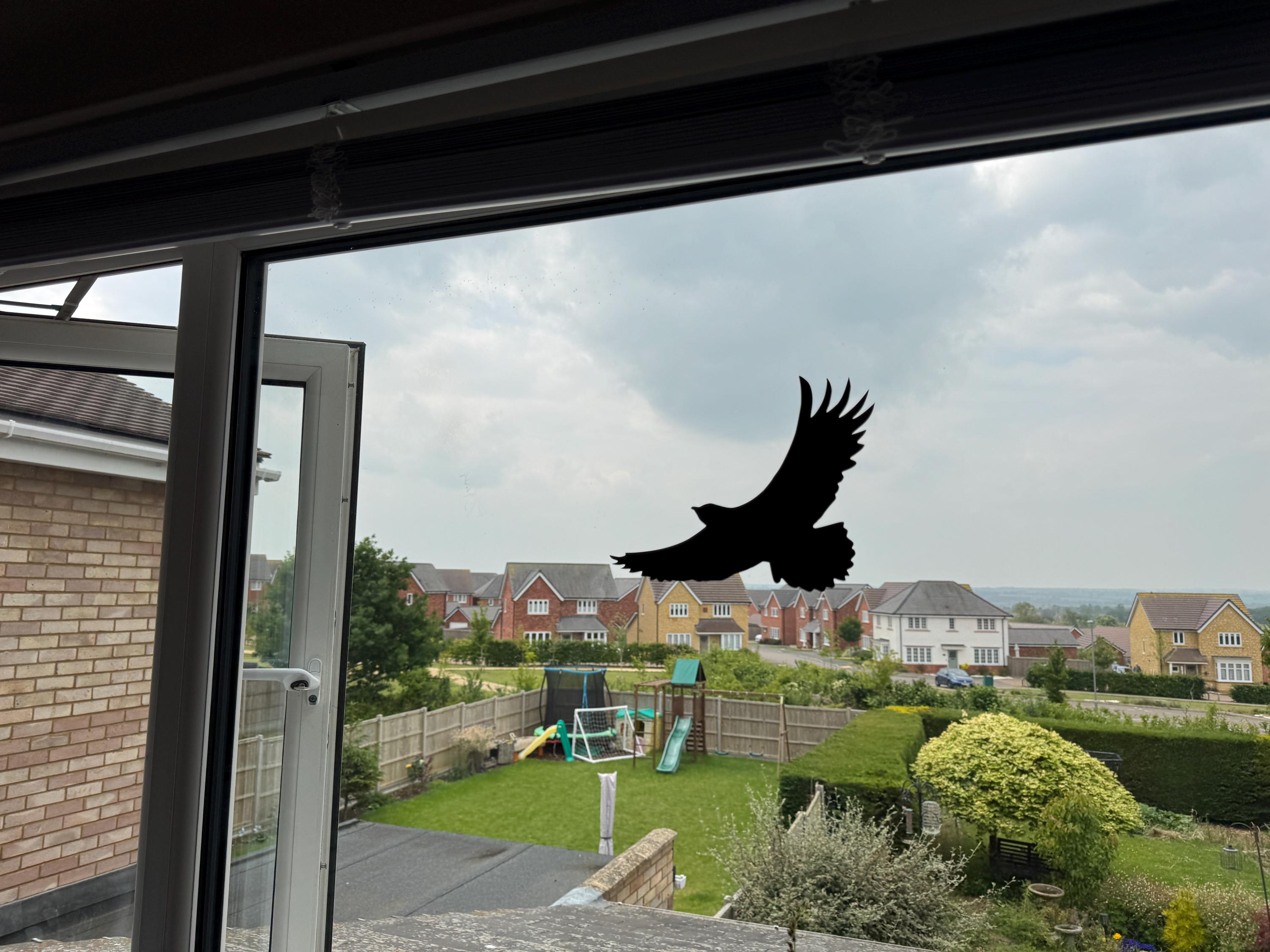 Window Hawk Sticker Vinyl - Bird Deterrent Window Hawk Silhouette, Anti-collision ...
