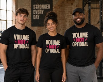 Volume Not Optional Funny Music T Shirt, Loud Audio Lover Graphic Tee, Bold Slogan Top for DJs, Sound Engineers and Concert Regulars