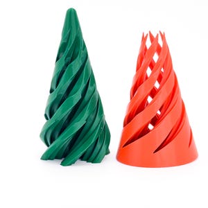 Schiebe-Weihnachtsbaum-Fidget-Spielzeug - Drehbarer Feiertags-Stressabbau, einzigartiges 3D gedrucktes Ornament & Weihnachtsstrumpffüller
