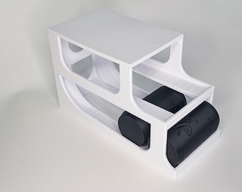 Stackable Mini Can Dispenser: 7.5oz Soda Fridge Organizer