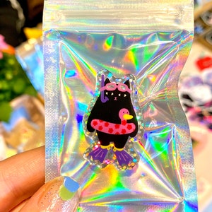 Pino de gato com snorkel holográfico