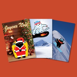 Pack HIVER 3 cartes postales