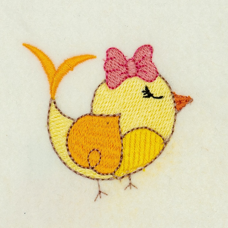 7 Different Sizes for Instant Download Bird Embroidery Design