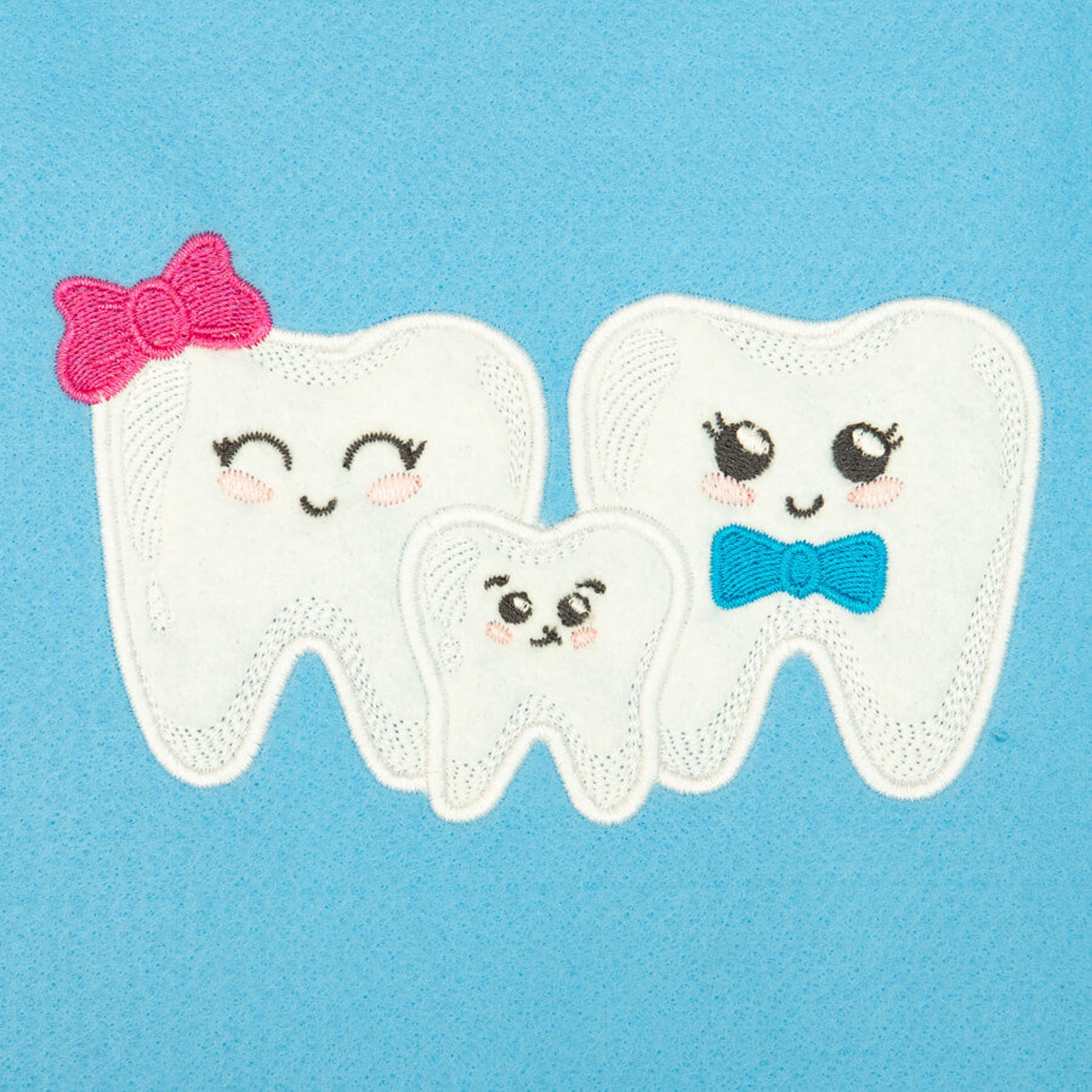 Teeth Family Embroidery Design Pack Etsy