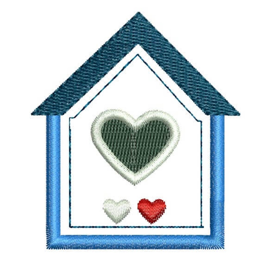 House Embroidery Design 6 Different Sizes for Instant Etsy