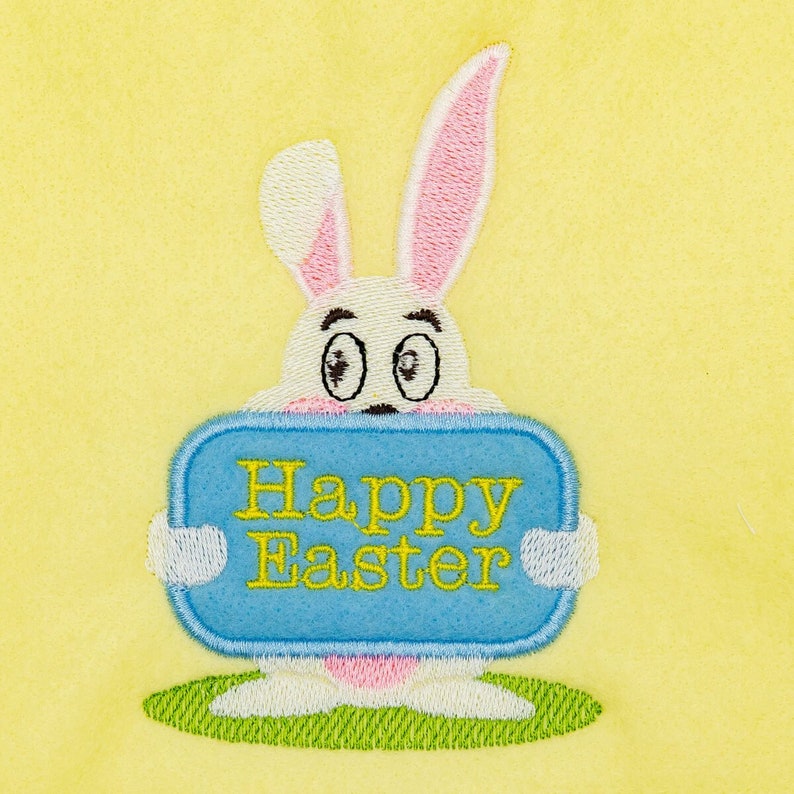Embroidery Design 5 Different Sizes for Instant Download Easter bunny Applique