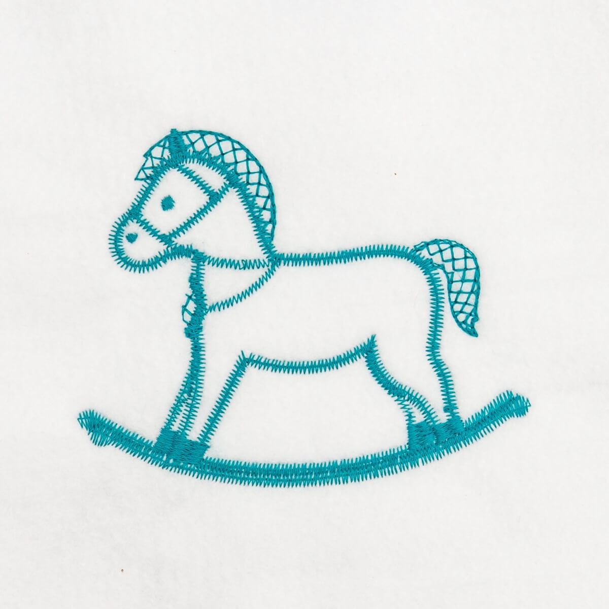 Rocking Horse Embroidery Design 5 Different Sizes for Etsy