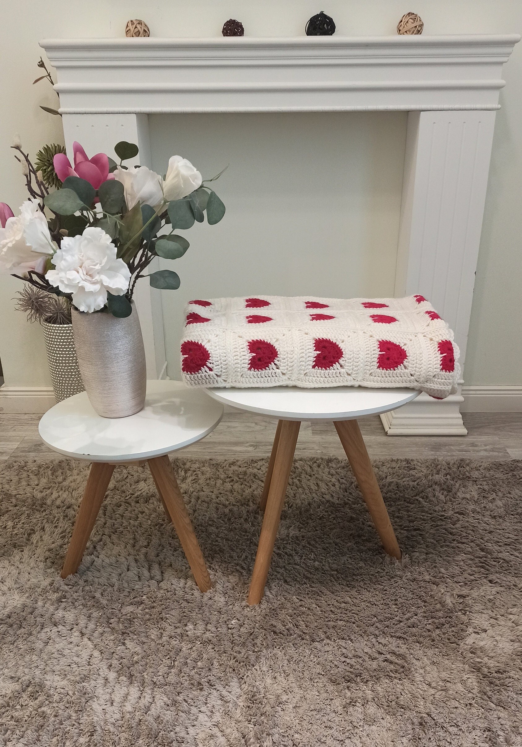 Single Crochet Blanket, Single Bed Blanket, Single Bed Throw, Crochet