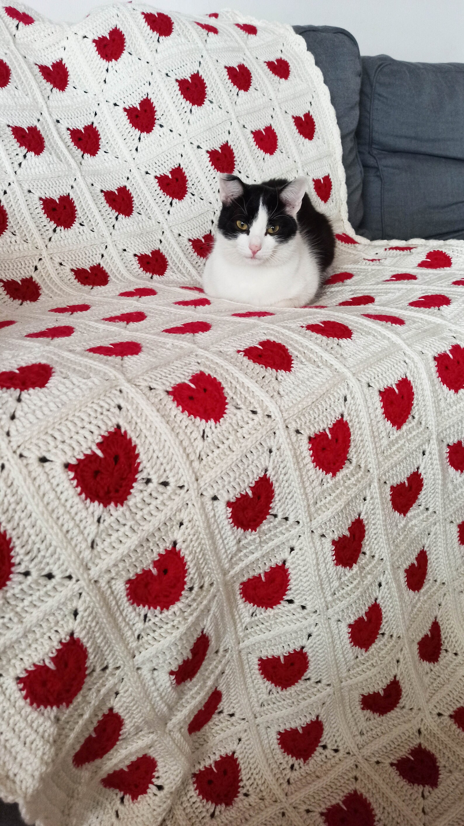 Single Crochet Blanket, Single Bed Blanket, Single Bed Throw, Crochet