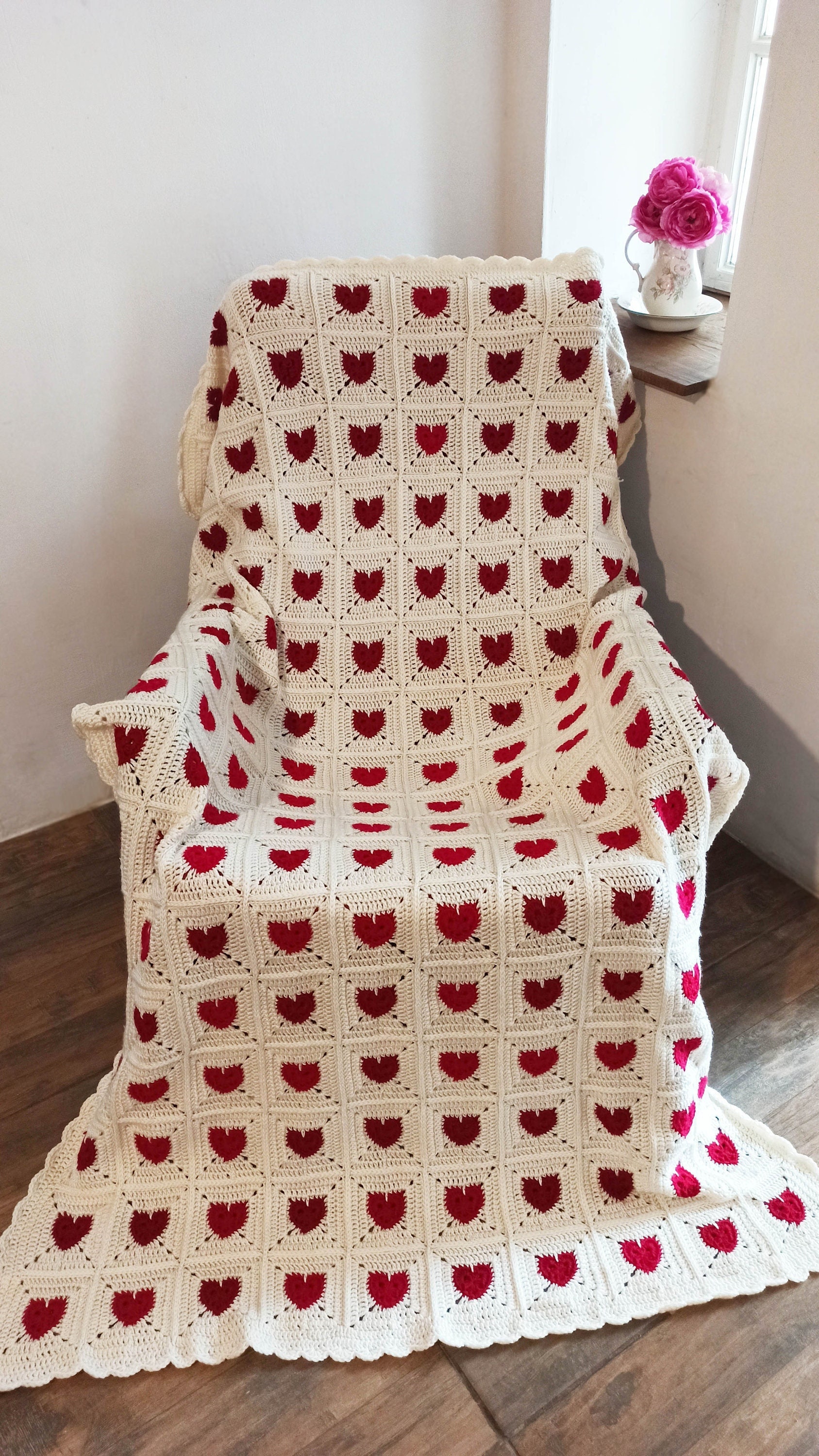 Single Crochet Blanket, Single Bed Blanket, Single Bed Throw, Crochet