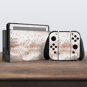 Nintendo skin birds Abstract art skin nintendo switches skin Sticker wrap Dock decal Switch Joy Con skin Nintendo switches accessories cute