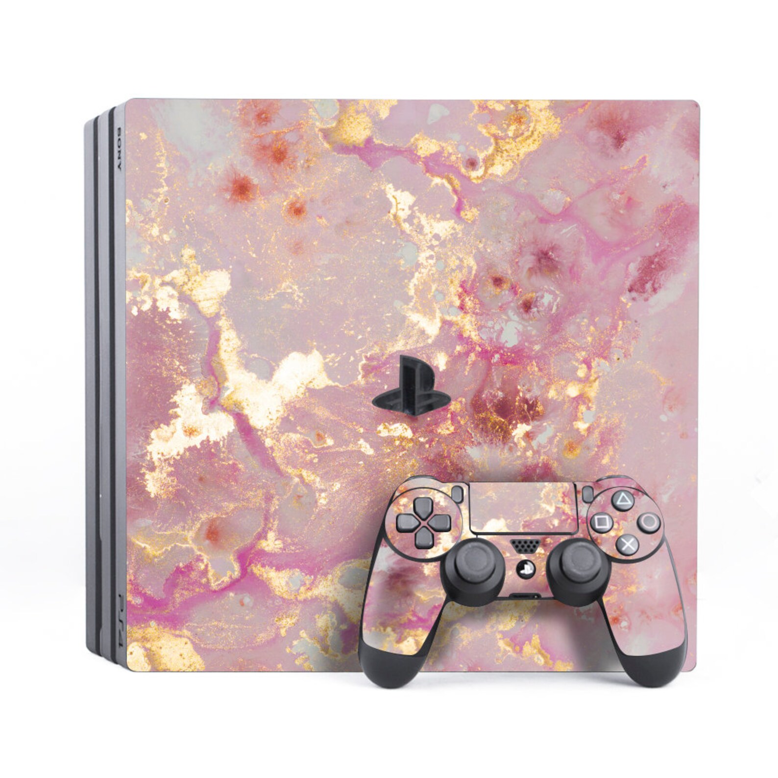 Ps4 Skin Pink Ps4skin Rose Gold Ps4 Skin Marble Ps4 Skin Gold Etsy UK