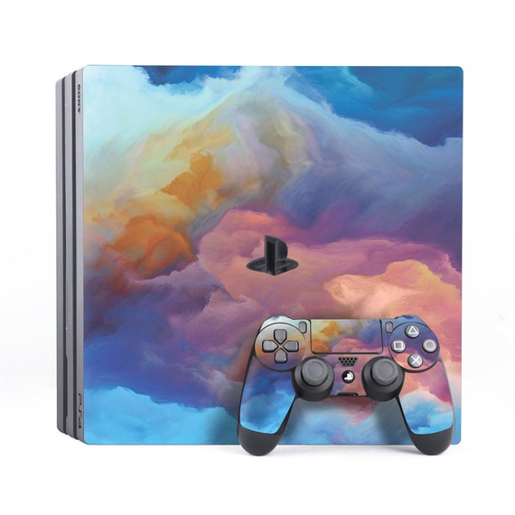 Watercolor Art Ps4 Pro White Skin Sticker Decal Elegant Skin Ps4 Fat Room Decor Geek Gift Friends Gift Ps4 Slim Deep Blue Art Modern Art Electronics Accessories Decals Skins Vadel Com